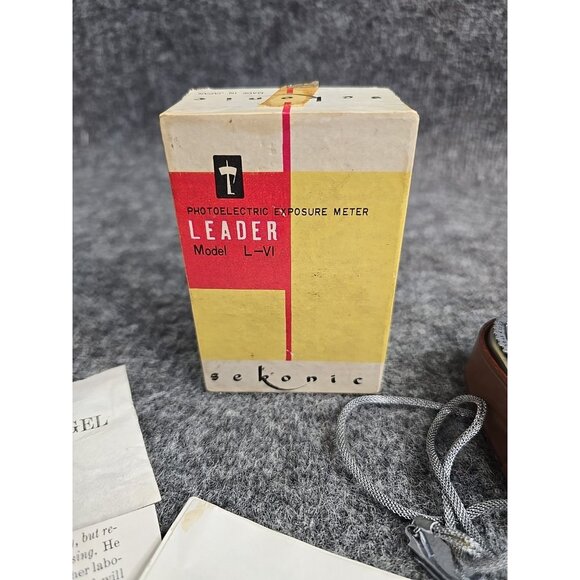 Vintage Sekonic Incident Exposure Meter Model L-VI L-6in Original Box - Picture 2 of 7